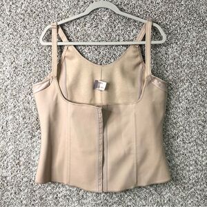 Squeem Beige Nude Magical Lingerie Corset Vest Top in Size 3X